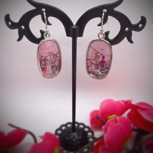 Classy Pink Dangle Earrings